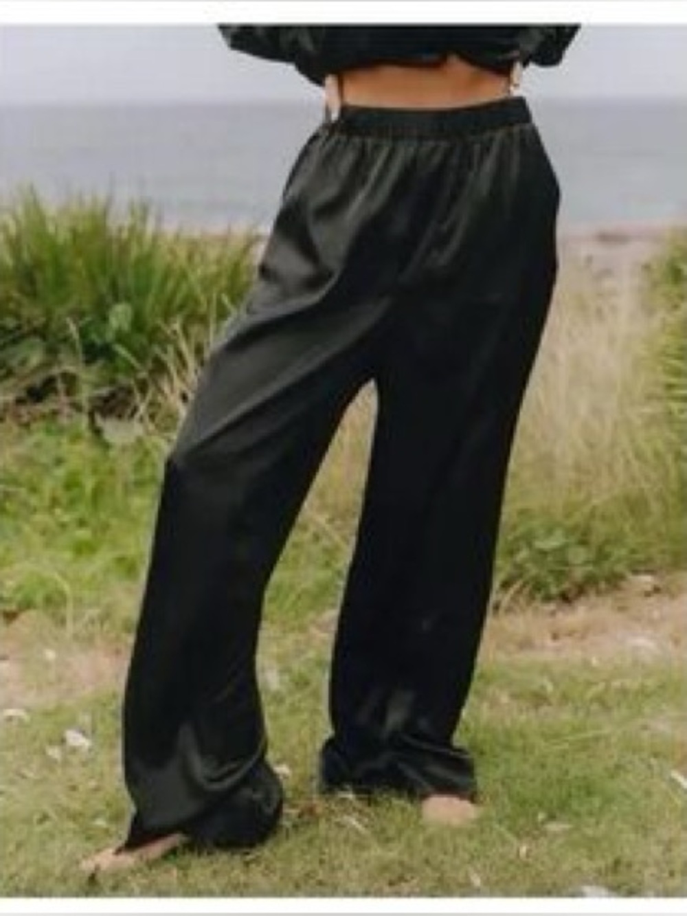 NWT Daily Drills Black Silky Resort Pant